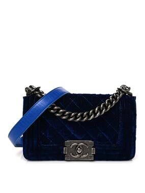 Chanel Velvet Quilted Small Boy Flap #297520C14B